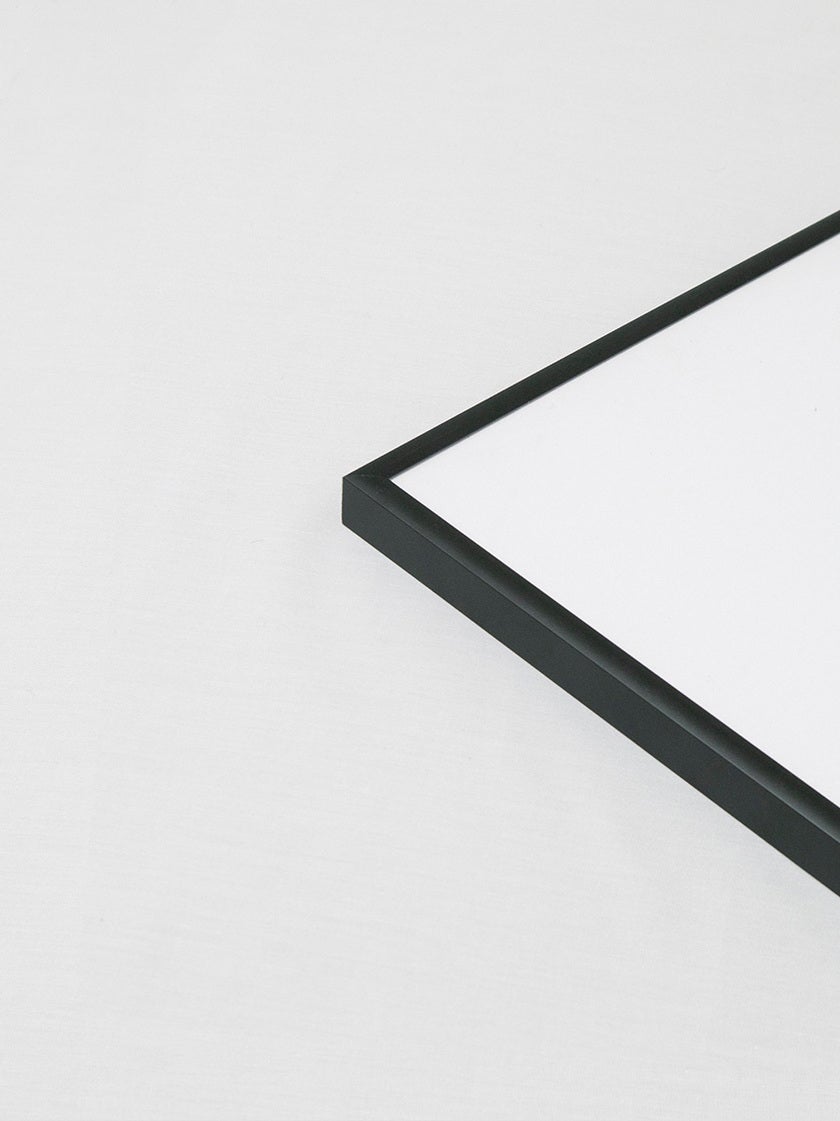 Sort ramme metal 13x18 cm